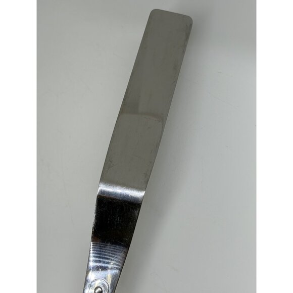 Vintage Flint Arrowhead Spatula 12.5" Stainless Steel Acrylic Handle USA MCM - Picture 4 of 8